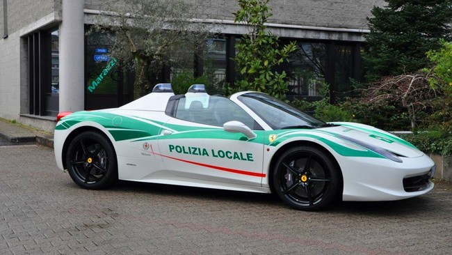 Ferrari 458 Spider Milan Police 1
