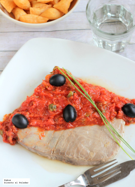 Receta de atún a la puttanesca