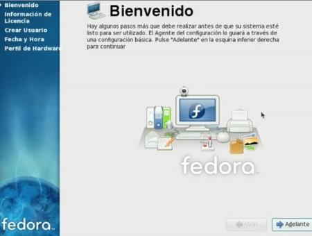 Instalar Fedora 10 - Bienvenida