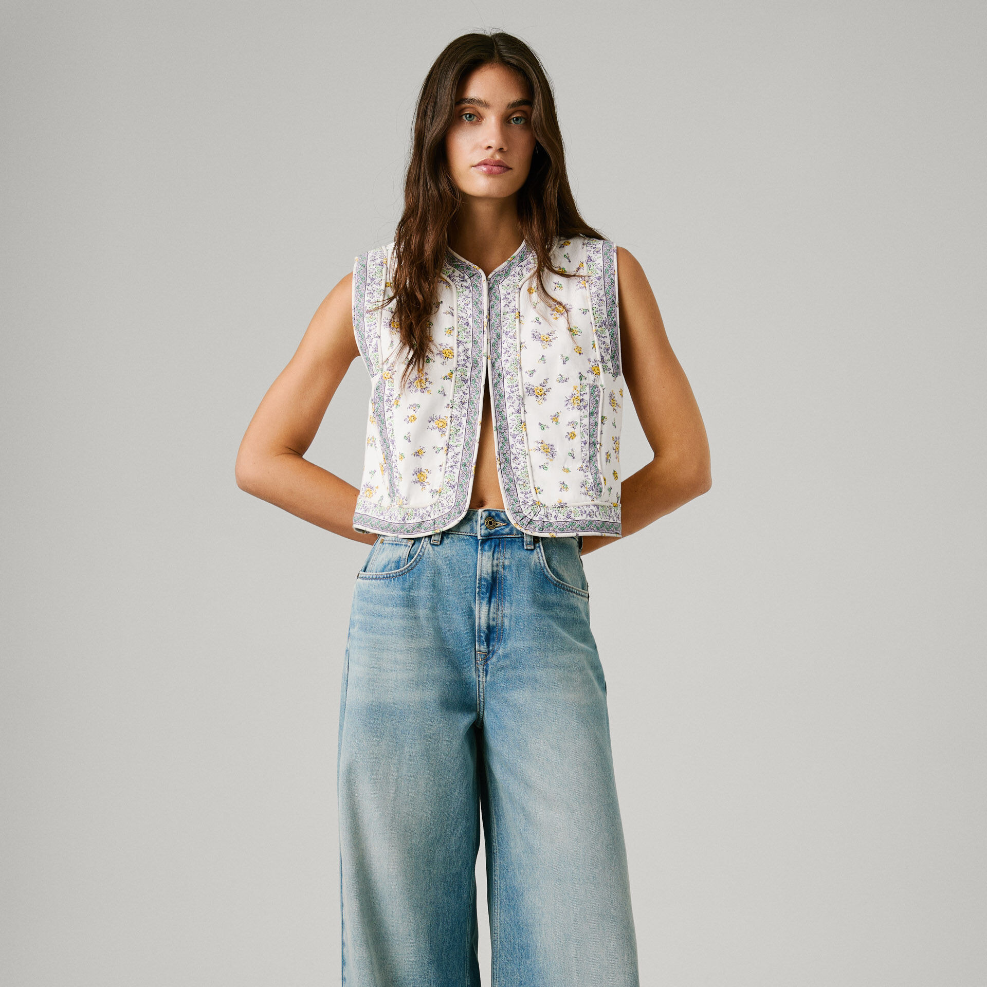 jeans fit wide y tiro alto - Jaimy Pepe Jeans