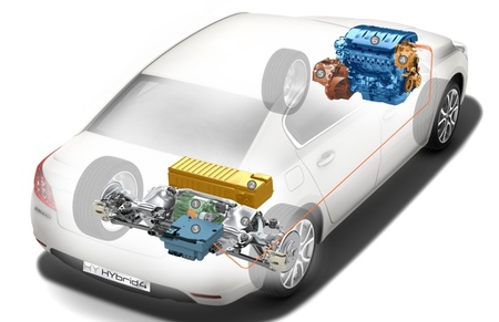 Peugeot 508 HYbrid4 imagen técnica