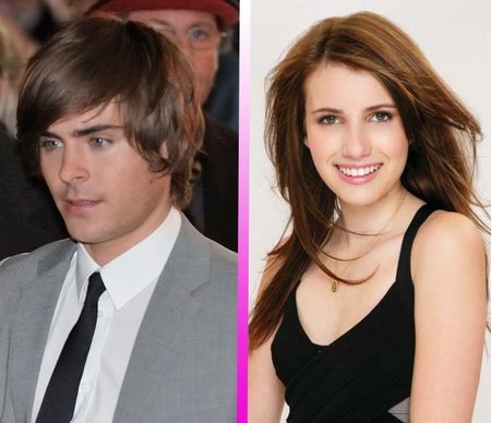 Zac Efron y Emma Roberts... ¿hay posibilidad de tener tomate entre estos dos tórtolos?