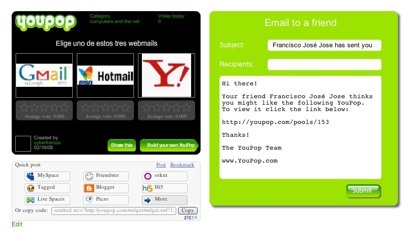 YouPop, creando encuestas multimedia para blog y redes sociales