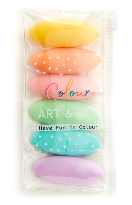 Pastel Tones Highlighter Set 6 Pack Gbp0 80 Eur1 1 30