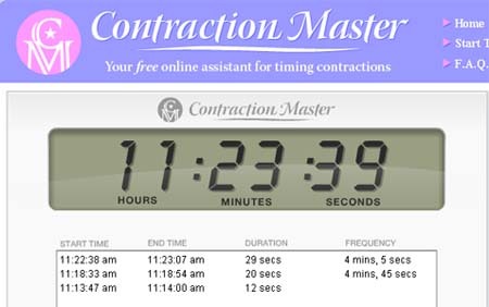 Contador de contracciones on-line
