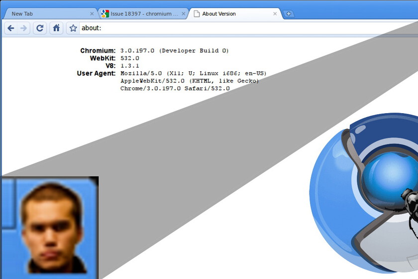El bug más mítico de Google Chrome: así terminaron cambiando la 'X' del botón de cerrar ventana por la foto de una cabeza