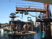 El espectáculo de Waterworld en los Universal Studios