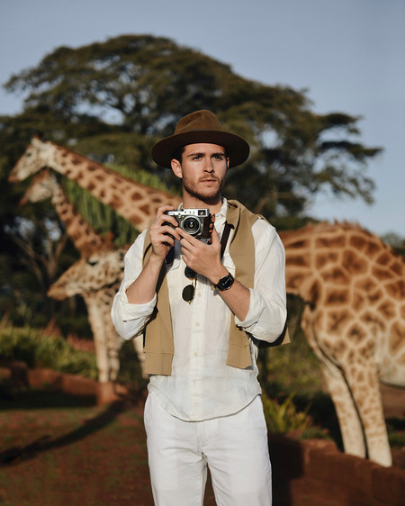 Adam Gallagher derrocha estilo en su safari en Kenia: pocas veces verás algo mejor que estas fotografías