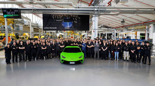 El Lamborghini Huracan llega a las 10.000 unidades producidas