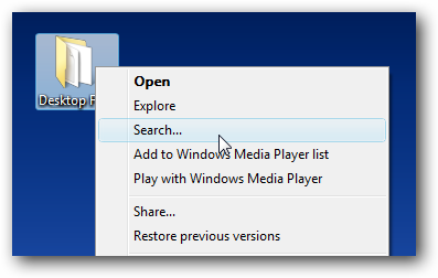 Truco: Recupera la opción Buscar en el menú de contexto de Windows Vista Service Pack 1