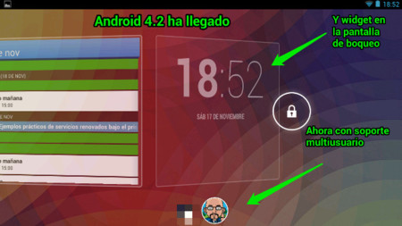 La llegada de Android 4.2 y sus nuevas funcionalidades. La imagen de la semana