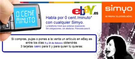 Llamadas gratis entre números Simyo si usas eBay