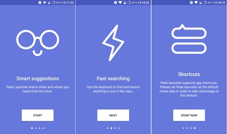 Así es Peek Launcher, un lanzador para los amantes de la sencillez