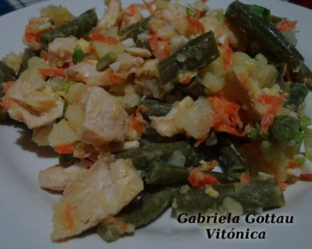 Ensalada tibia de ave. Receta saludable