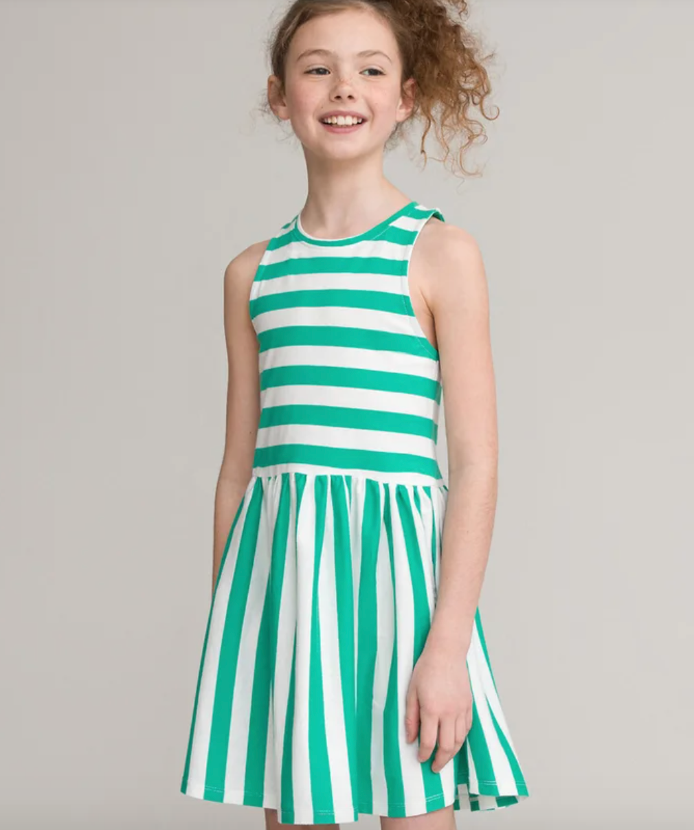 Vestido a rayas sin mangas