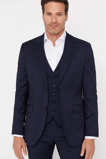 Americana de canutillo en slim fit