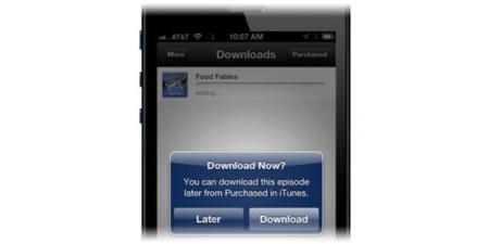 Tarde y con limitaciones: así es la nueva opción de iTunes para descargar contenidos en otro momento