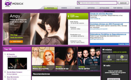 Yahoo Música se renueva e incorpora funciones 2.0