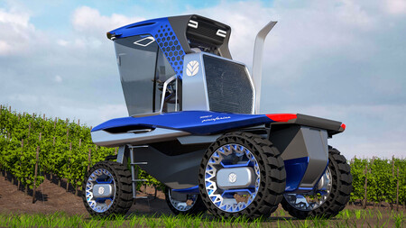 Straddle Tractor Concept, prototipo de tractor eléctrico vinícola