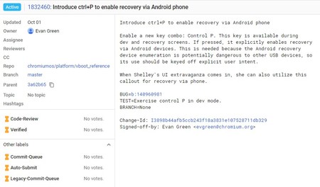 Chromebook Recovery Android™ Phone Chromium Gerrit