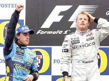 Así opinaba Alonso de Raikkonen y Massa