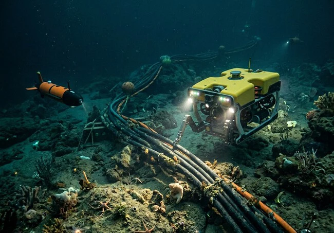 Drones Submarinos Cables