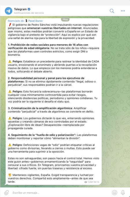 Official Channel Message