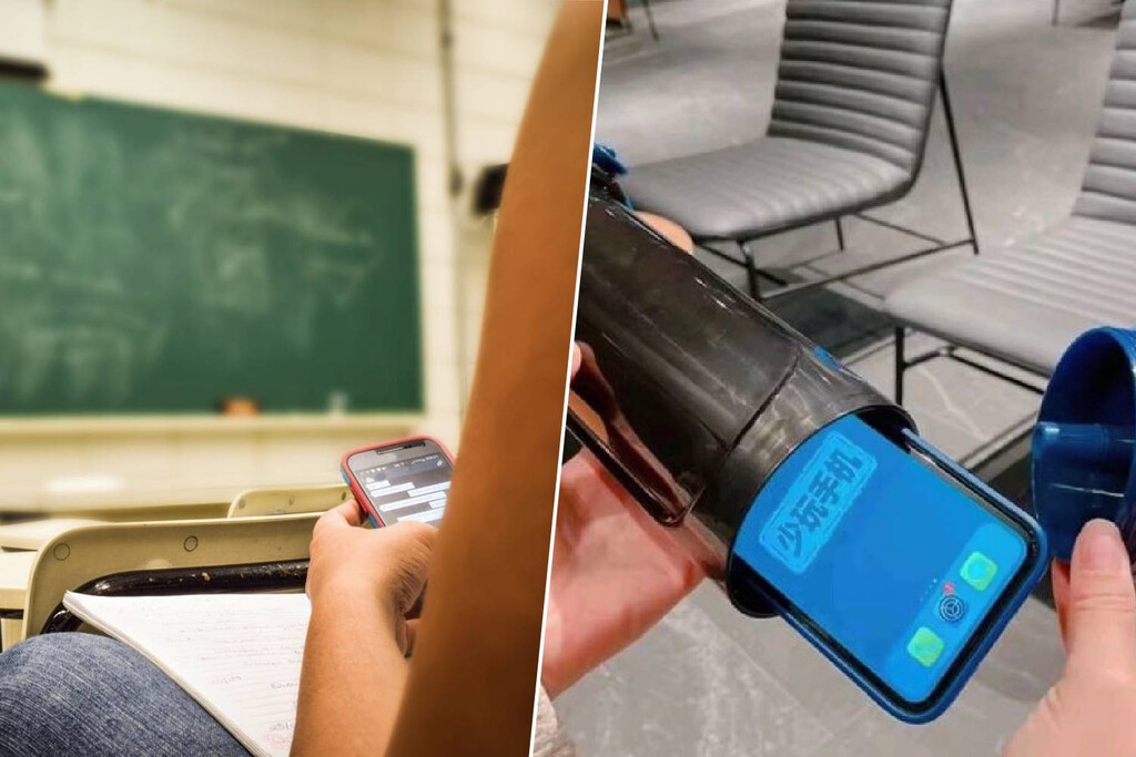 Los estudiantes se las saben todas: con estos accesorios de China pueden saltarse la prohibición del móvil en clase