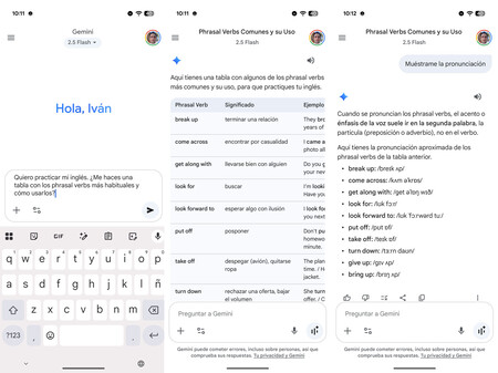Gemini App Idiomas