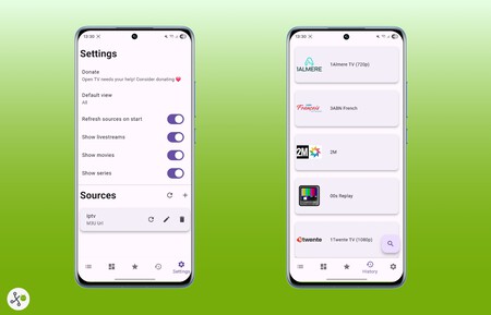 Open Tv Android Ajustes