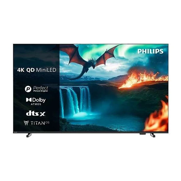 TV Philips Mini LED 75MLED820/12 75" 4K UHD Smart TV Titan OS Dolby Atmos