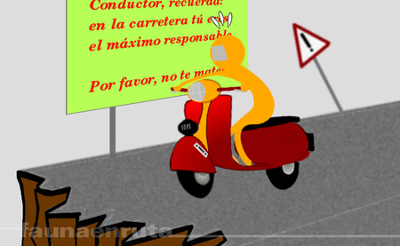 fauna en ruta: precaución, amigo conductor