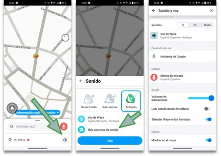 Alertas Sonido Waze