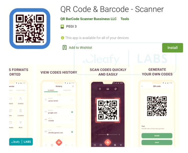 Esta app de la Play Store prometía leer códigos QR. Era un peligroso