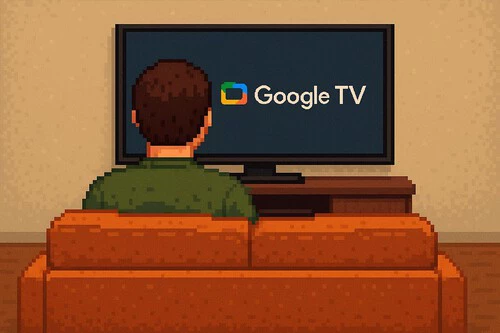 Google Tv Portada Pixel Art