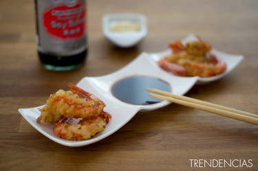 Gambas en tempura, la versión fina de las clásicas gambas con gabardina 
