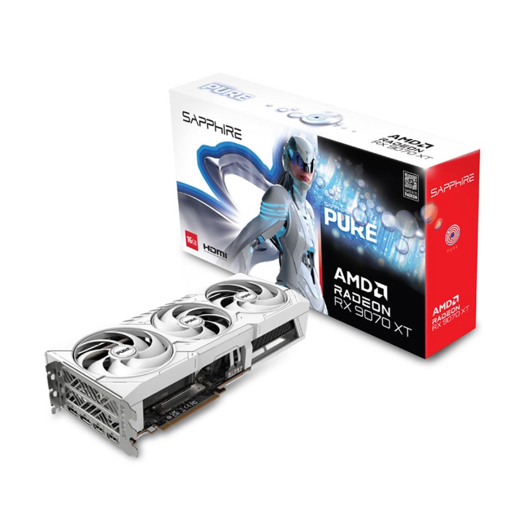 Tarjeta Gráfica Sapphire Pure AMD Radeon RX 9070 XT Gaming OC 16GB GDDR6
