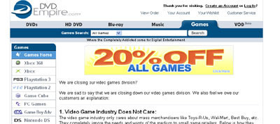 ¿Montar una tienda de videojuegos? ¡¡ No, gracias !!