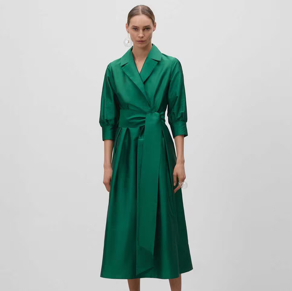 Simorra - Vestido  midi manga.