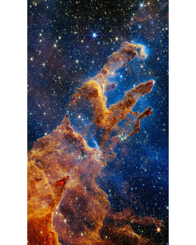 El telescopio James Webb apuntó a los Pilares de la Creación, y así se ...