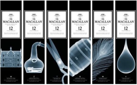 Fotografia con Rayos X para botellas de whisky