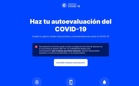 Así es Coronamadrid.com, la web oficial de la Sanidad madrileña que te ayuda a saber si tienes coronavirus