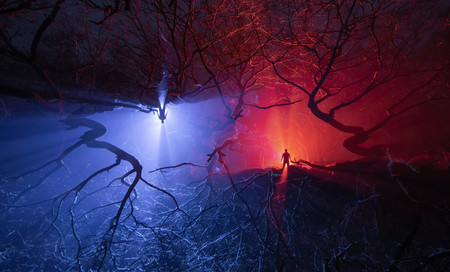 Aunque parezca increíble, esta llamativa foto (que parece una escena de Stranger Things) se hizo en una sola exposición