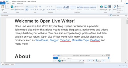 Ya está disponible Open Live Writer en la Windows Store