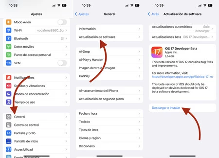 ベータ版をインストールする手順