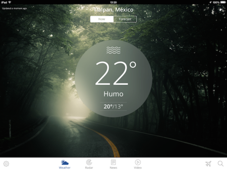 The Weather Channel para iPad ahora nos presenta el tiempo con estilo