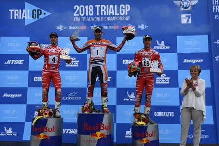 Podio Trialgp Francia 2018