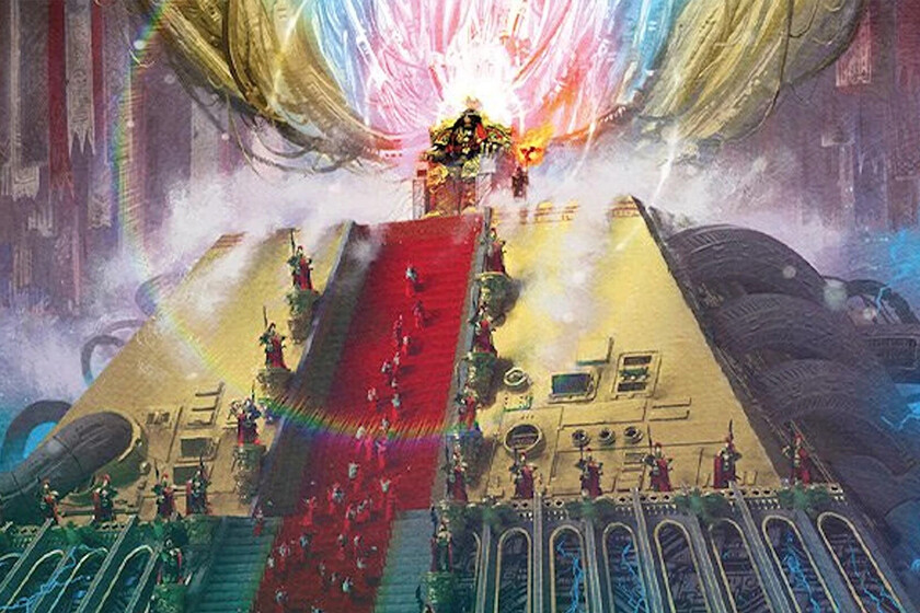 Dicen que el Trono Dorado de Warhammer 40K es la maravilla que mantiene "vivo" al Emperador, pero exige un precio demasiado alto