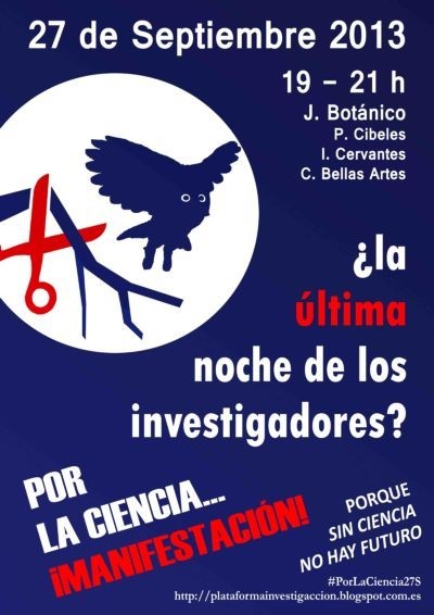 Manifestación #PorLaCiencia27S