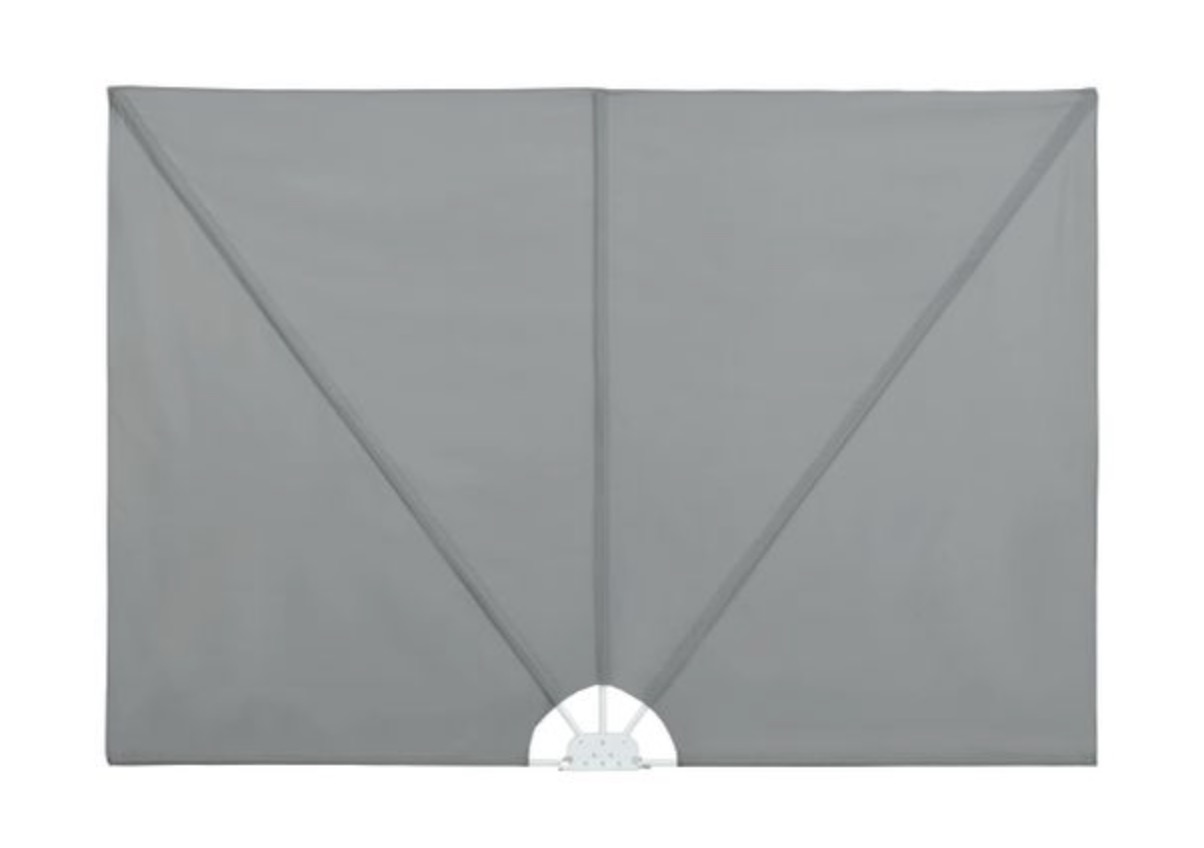 Toldo Lateral Plegable Terraza Gris 300x150 Cm Vidaxl